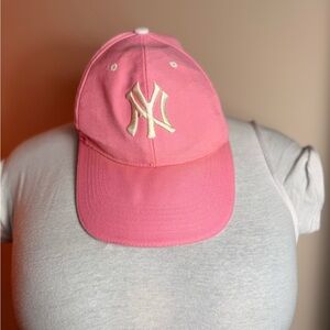 Pink Baseball Cap with NY Logo